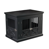 Zoovilla PTH0692021710 Triple Door Dog Crate, Black, Medium
