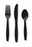 Creative Converting 010427 Black Velvet Cutlery (Case of 288)