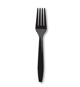 Creative Converting 010467B Black Velvet Cutlery (Case of 600)