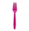 Creative Converting 010476 Hot Magenta Premium Plastic Forks (Case of 288), Price/Case