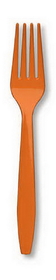 Creative Converting 010613B Sunkissed Orange Cutlery (Case of 600)
