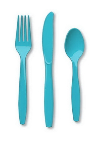 Creative Converting 010616 Bermuda Blue Cutlery (Case of 288)