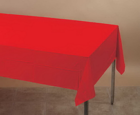 Creative Converting 011031 Classic Red Plastic Tablecover 54 X 108 Solid (Case of 12)