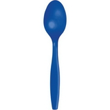 Creative Converting 011097 Cobalt Premium Pl Spoons, CASE of 288