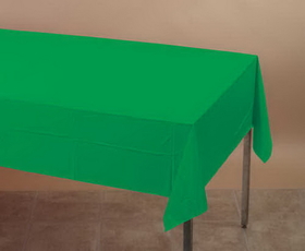 Creative Converting 01191 Emerald Green Plastic Tablecover 54 X 108 Solid (Case of 12)