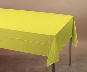 Creative Converting 01252 Mimosa Plastic Tablecover 54 X 108 Solid (Case of 12)