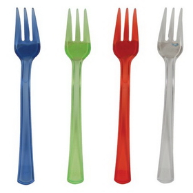 Creative Converting 013440 Assorted Translucent TrendWare Mini Forks (Case of 144)