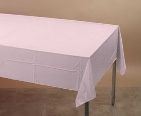 Creative Converting 014016 Classic Pink Plastic Tablecover 54 X 108 Solid (Case of 12)