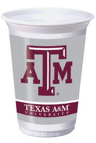 Creative Converting 014848 Texas A &amp; M 20 Oz. Printed Plastic Cups (Case of 96)