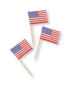 Creative Converting 01726 Flag Pick Us Flag (Case of 600)
