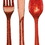 Creative Converting 019802 Glitz Red Assorted Plastic Cutlery with Glitter (Case of 288), Price/Case