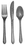 Creative Converting 019804 Glitz Silver Assorted Plastic Cutlery with Glitter (Case of 288), Price/Case