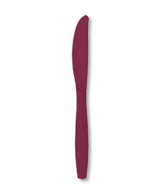 Creative Converting 019922 Burgundy Cutlery (Case of 288)