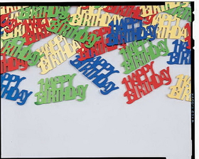 Creative Converting 021277 Confetti Happy Birthday Assrt Clrs (Case of 12)