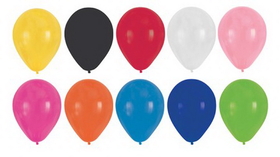 Creative Converting 041316 Assorted Colors 12&quot; Latex Balloons (Case of 180)