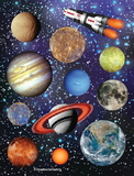 Creative Converting 041533 Space Blast Value Stickers (Case of 48)