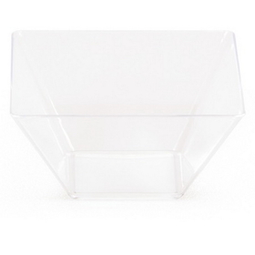 Creative Converting 050432 Clear TrendWare Small Square Bowl (Case of 96)