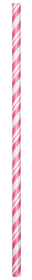 Creative Converting 051160 Candy Pink Striped Paper Straws (Case of 144)