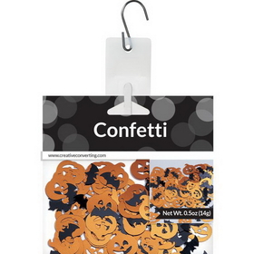 Creative Converting 060180 D&#233;cor Confetti, Bats/Pumpkins, CASE of 12