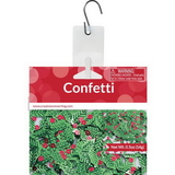 Creative Converting 062416 Décor Confetti, Holly & Berries, CASE of 12