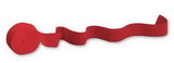 Creative Converting 071031 Classic Red Crepe Streamer, 81' Solid (Case of 12)