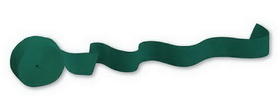 Creative Converting 071071 Hunter Green Crepe Streamer, 81' Solid (Case of 12)
