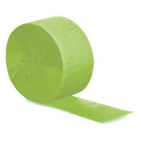 Creative Converting 077123 Fresh Lime Crepe Streamers 81', CASE of 12