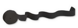 Creative Converting 078030 Black Velvet Crepe Streamer, 81' Solid (Case of 12)