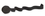 Creative Converting 078030 Black Velvet Crepe Streamer, 81' Solid (Case of 12)