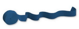 Creative Converting 078137 Navy Crepe Streamer, 81' Solid (Case of 12)