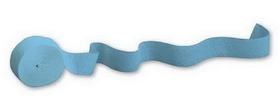 Creative Converting 078400 Pastel Blue Crepe Streamer, 81' Solid (Case of 12)