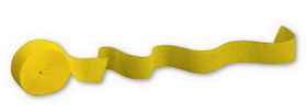 Creative Converting 078520 School Bus Yellow Crepe Streamer, 81' Solid (Case of 12)