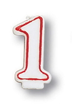 Creative Converting 080097033 Numeral Candle 1 (Case of 6)