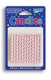 Creative Converting 080200034 Striped Candle Pink (Case of 288)