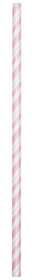 Creative Converting 091042 Classic Pink Striped Paper Straws (Case of 144)