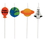 Creative Converting 101152 Space-Themed Pick Candles (Case of 48), Price/Case
