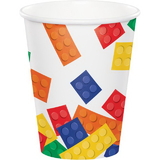Creative Converting 102054 Block Party Hot/Cold Cups 9Oz. (Case Of 12)