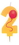 Creative Converting 104202 2 - Molded Numeral Candle with balloons (Case of 6), Price/Case