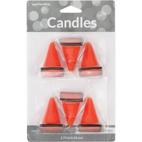 Creative Converting 105173 D&#233;cor Molded Candle Set Constr. Cones, CASE of 72