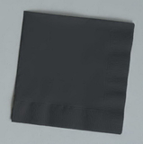 Creative Converting 139194154 Black Velvet Beverage Napkin, 2 Ply, Solid (Case of 600)
