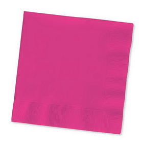 Creative Converting 139197154 Hot Magenta Beverage Napkin, 2 Ply, Solid (Case of 600)