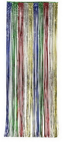 Creative Converting 141010 Door Fringe, Foil Multicolor, 8'X3' (Case of 6)