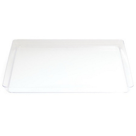 Creative Converting 173432 Clear 11.5&quot; TrendWare Square Tray (Case of 6)