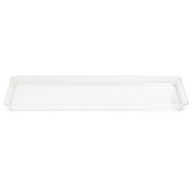 Creative Converting 179432 Clear TrendWare Rectangular Tray (Case of 6)