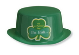 Creative Converting 203070 St Pats Décor Derby Hat, CASE of 12