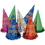 Creative Converting 204013 D&#233;cor New Year Asst Color Glitter Foil Hats, CASE of 50
