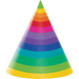 Creative Converting 205972 Rainbow Hat Adult (Case Of 6)
