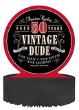Creative Converting 261567 Vintage Dude 50th Honeycomb Centerpiece (Case of 6)