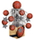 Creative Converting 267964 Sports Fanatic Basketball Mini Cascade Foil Centerpiece (Case of 6), Price/Case