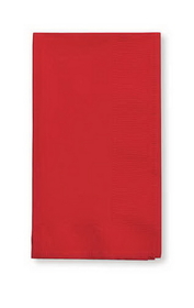 Creative Converting 271031 Classic Red Dinner Napkin, 2 Ply, 1/8 Fold Solid Bulk (Case of 600)
